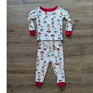 Disney Toy Story Christmas Nutcracker Characters Pajamas Infant Toddler size 2T